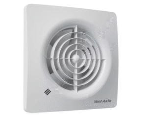 Extractor de baño Supra con sensor de humedad y temporizador con interruptor de cuerda Ø 100 mm -100HT