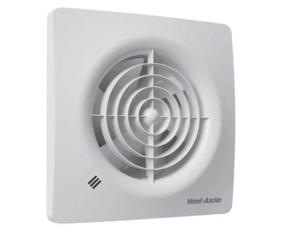Extractor de baño Supra con sensor de humedad y temporizador con interruptor de cuerda Ø 100 mm -100HT